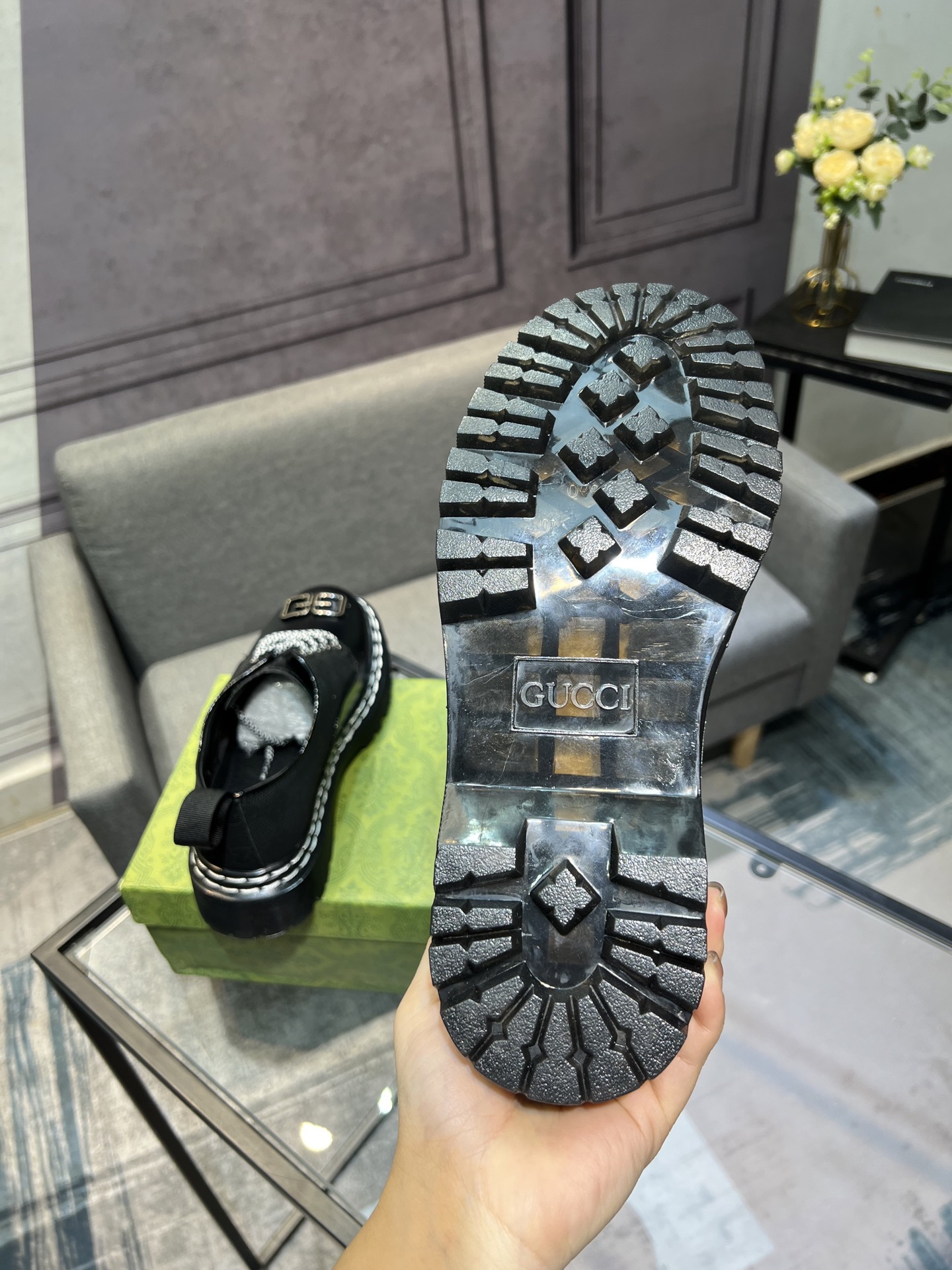 Gucci men's leather shoes-48