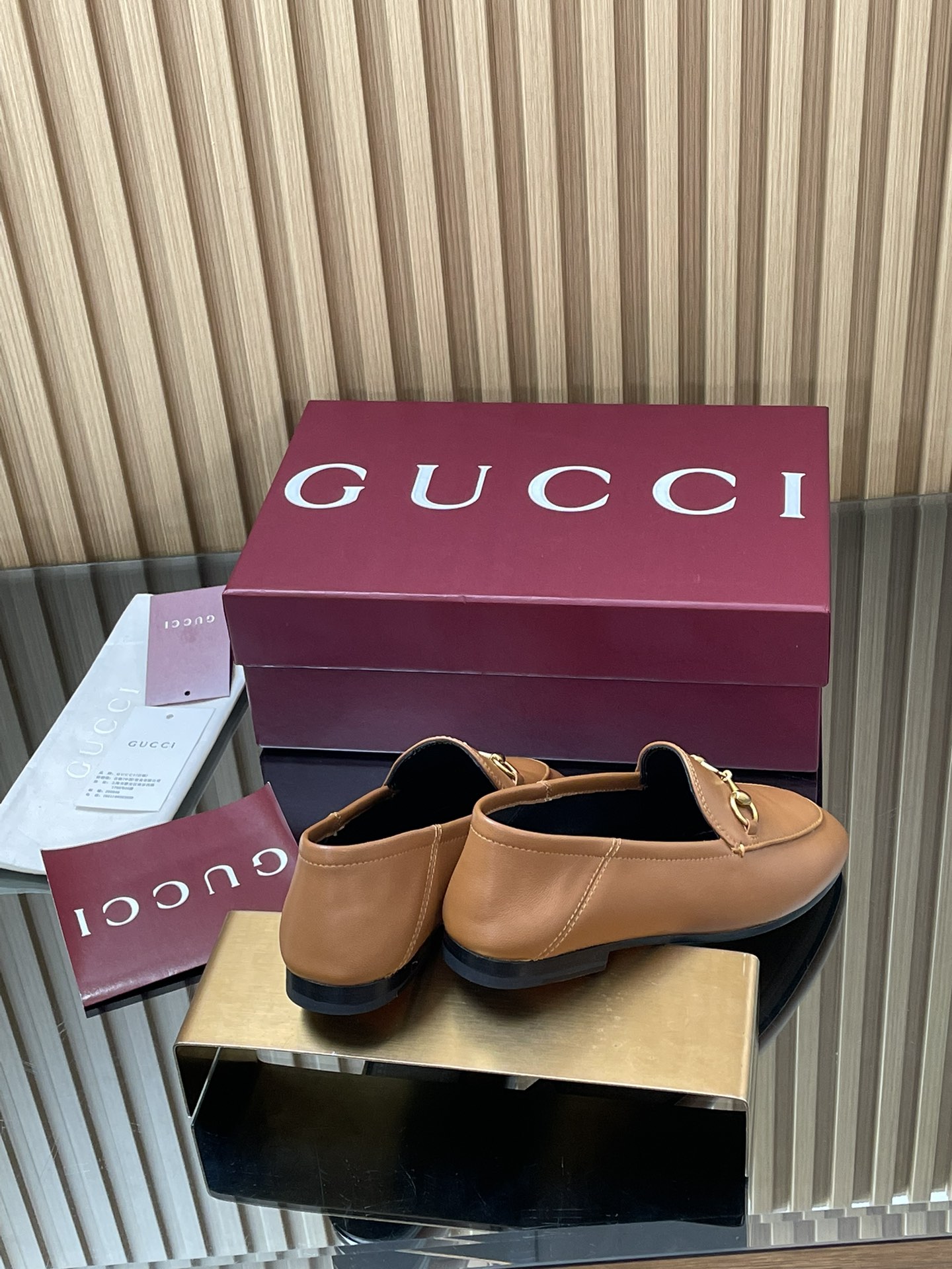 Gucci women's leather shoes-49