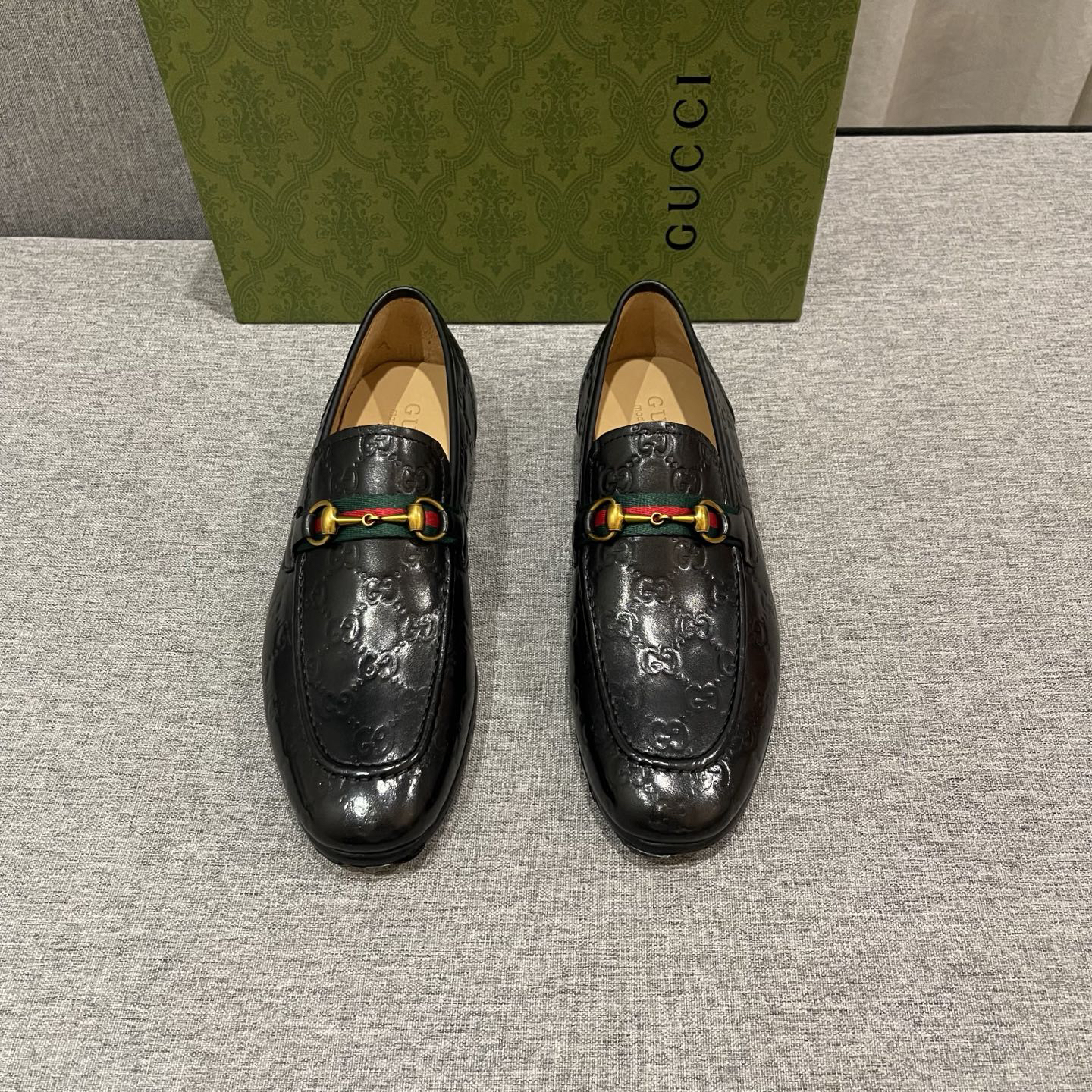 Gucci men's leather shoes-29