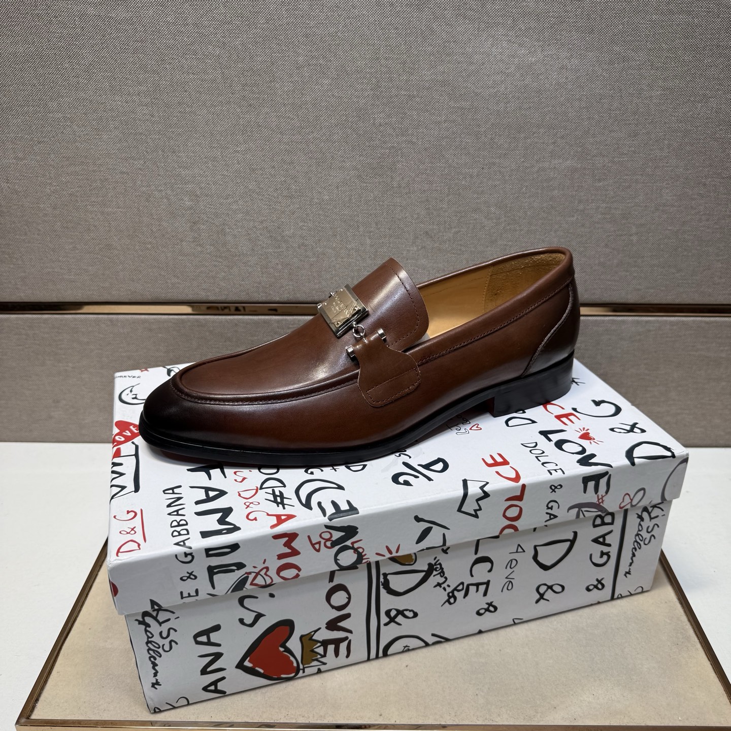 D&G men's leather shoes-39