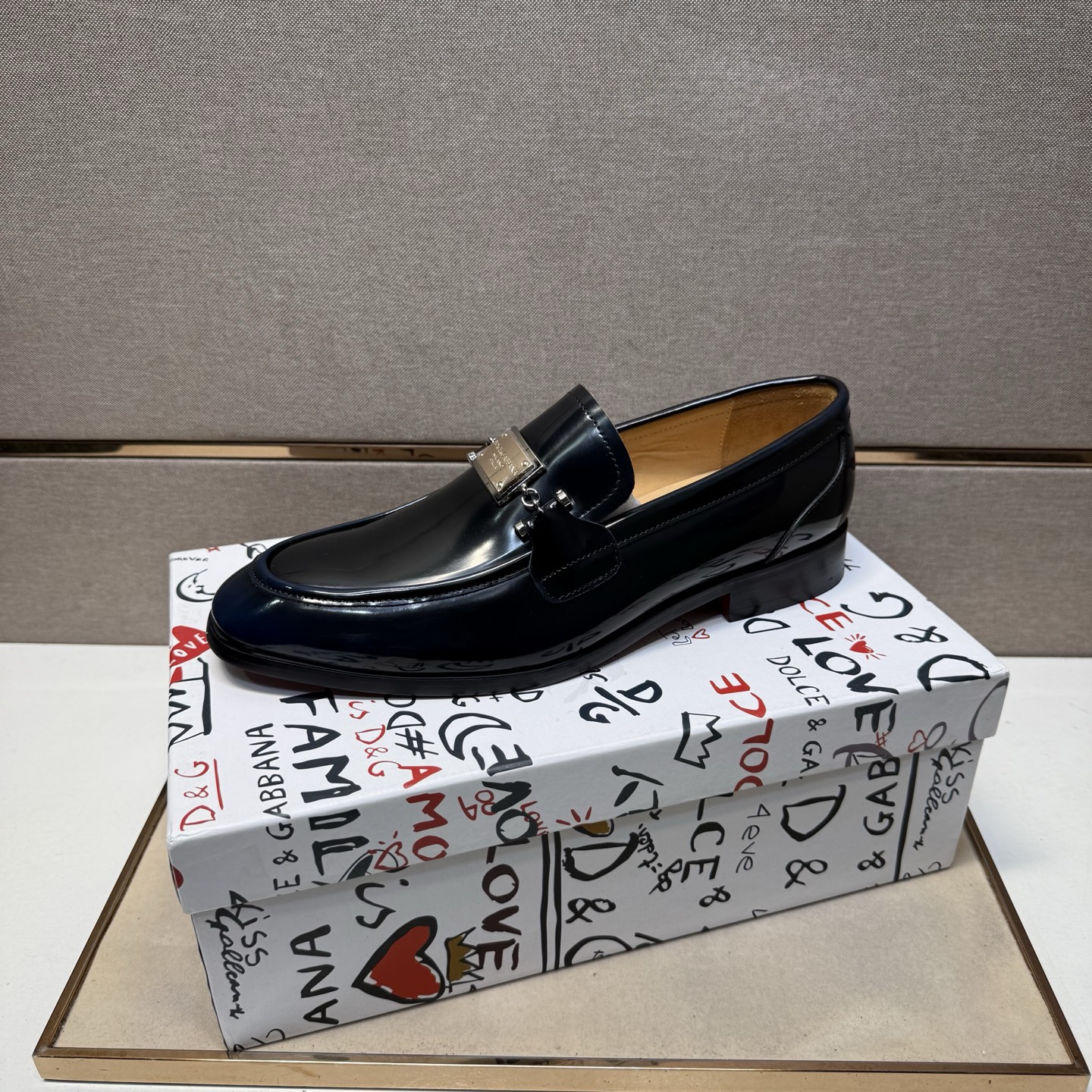 D&G men's leather shoes-38