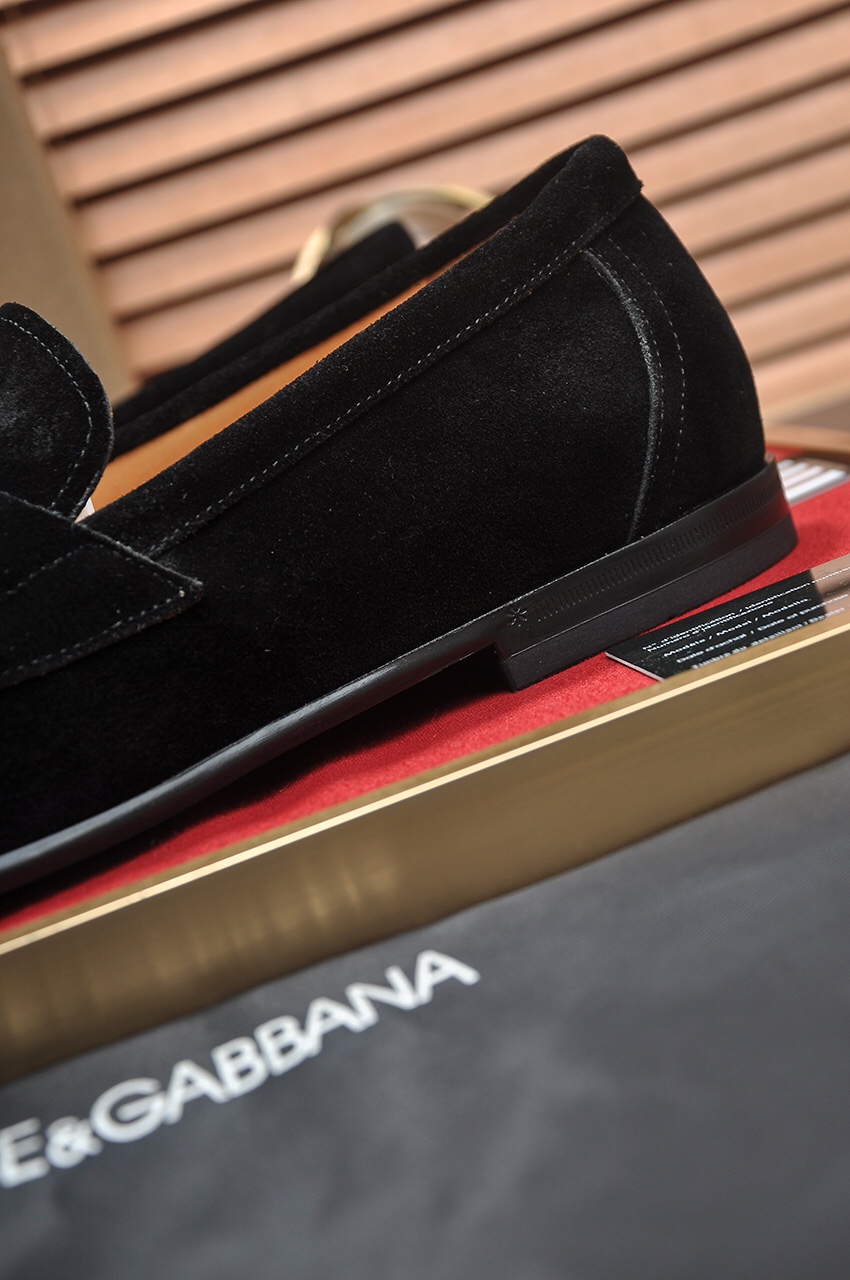 D&G men's leather shoes-83