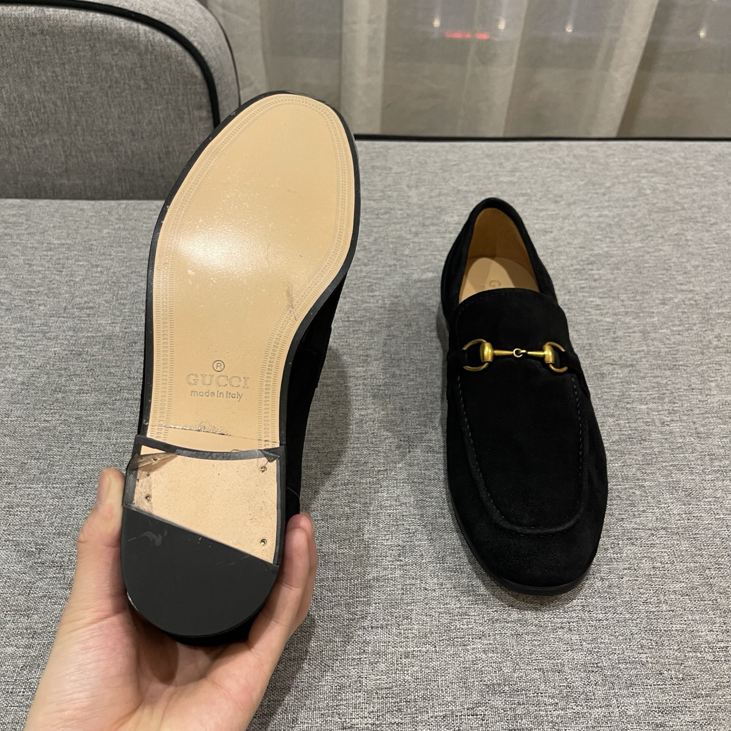 Gucci men's leather shoes-26