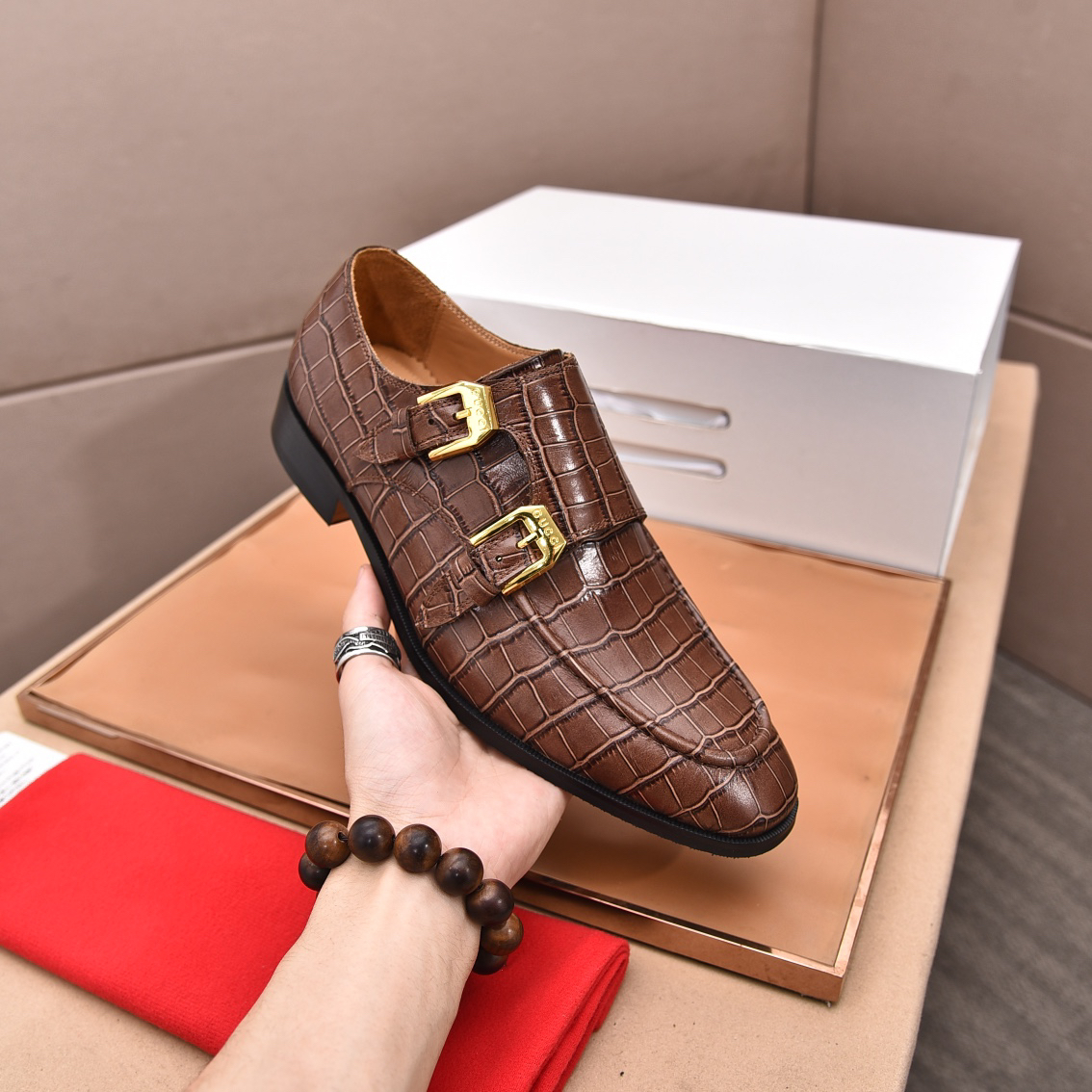 Gucci men's leather shoes-44