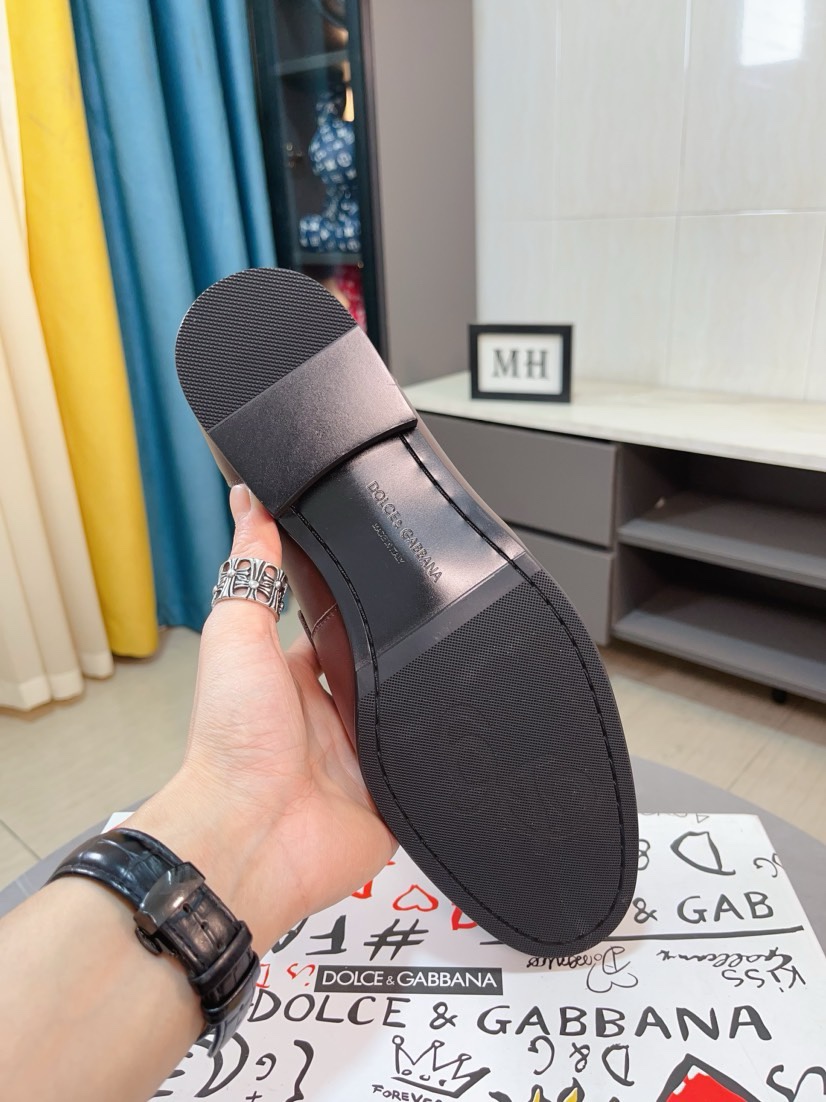 D&G men's leather shoes-24