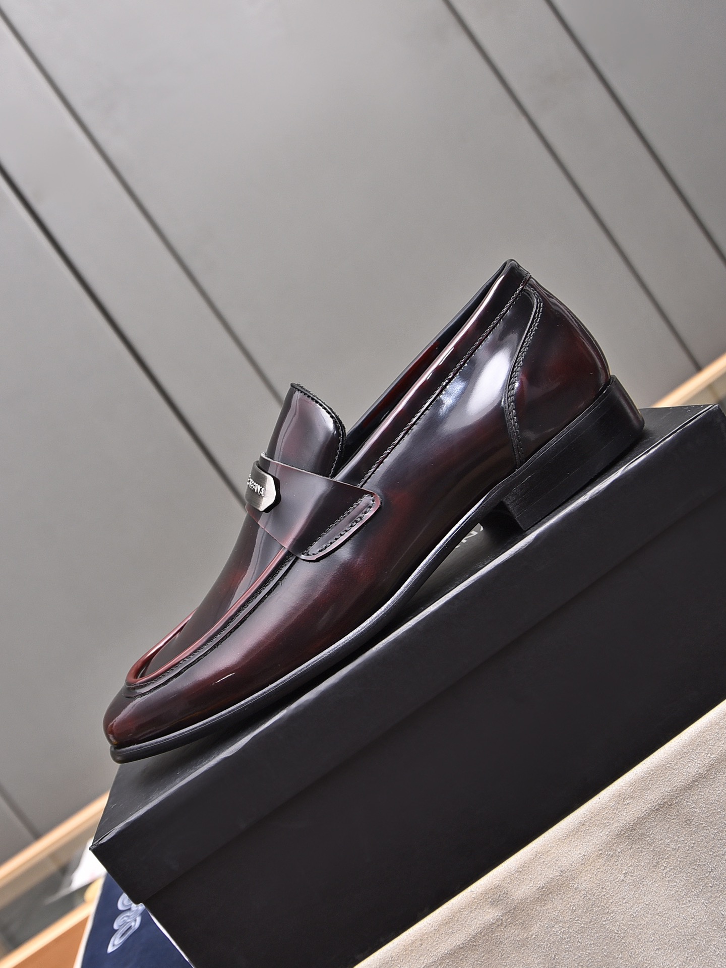 D&G men's leather shoes-71