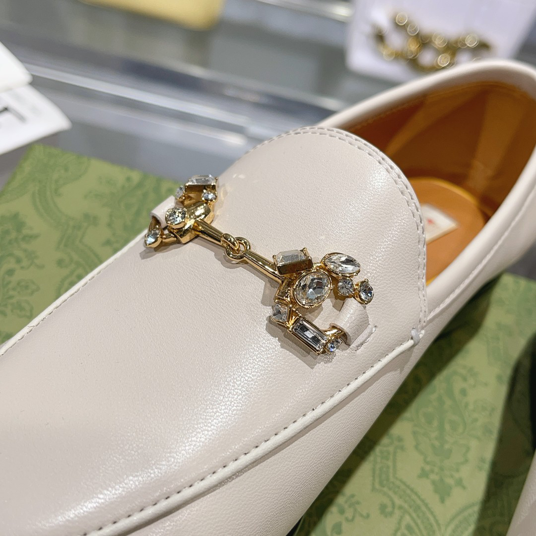 Gucci women's leather shoes-23