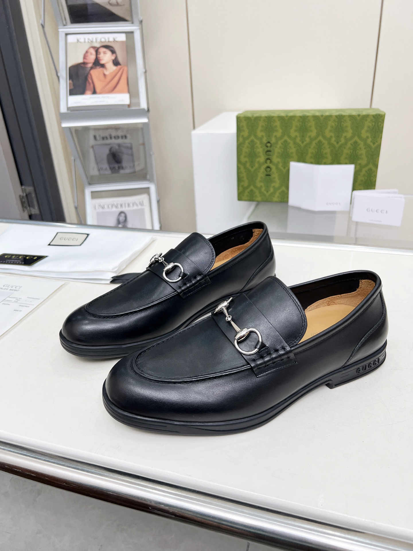 Gucci women's leather shoes-56