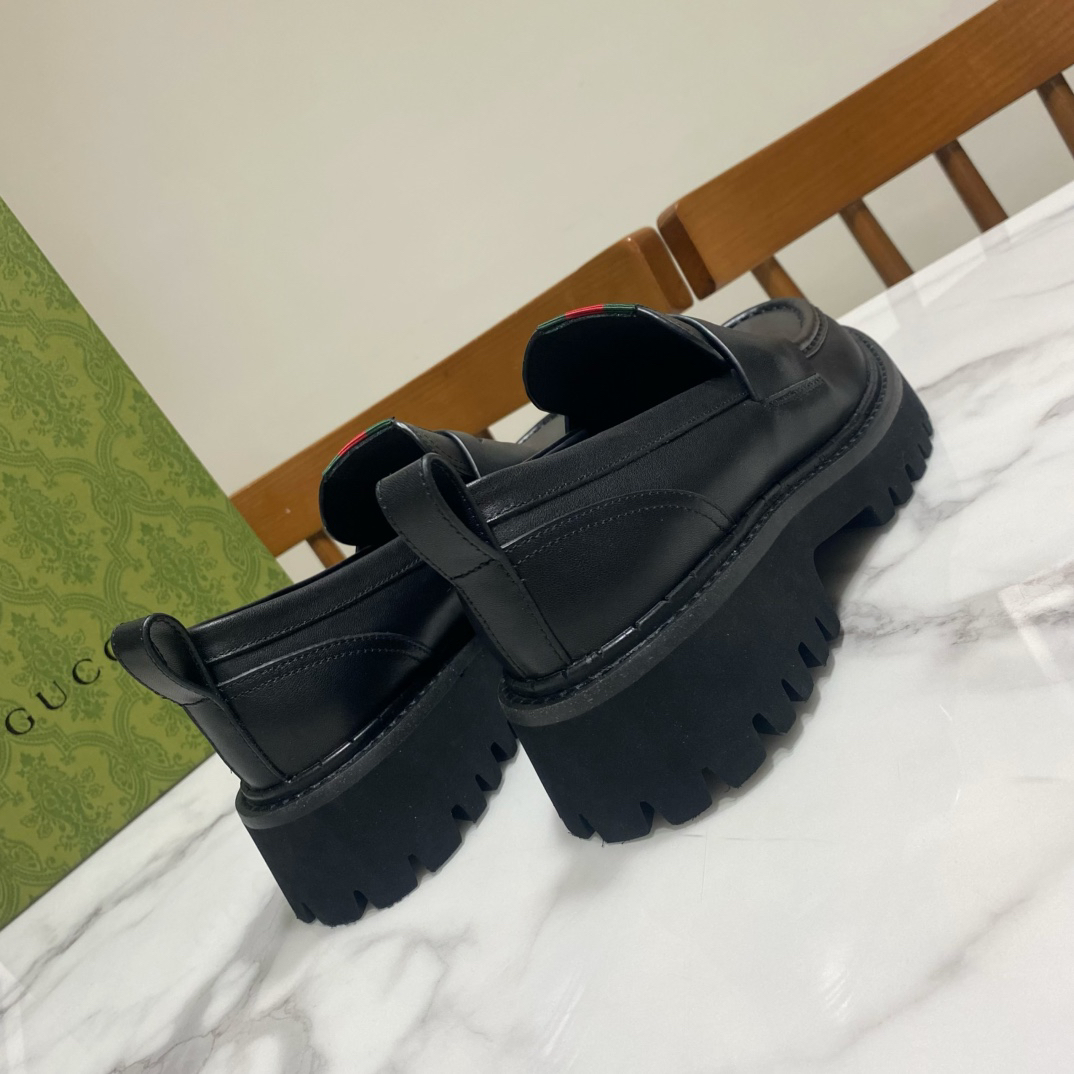 Gucci women's leather shoes-59