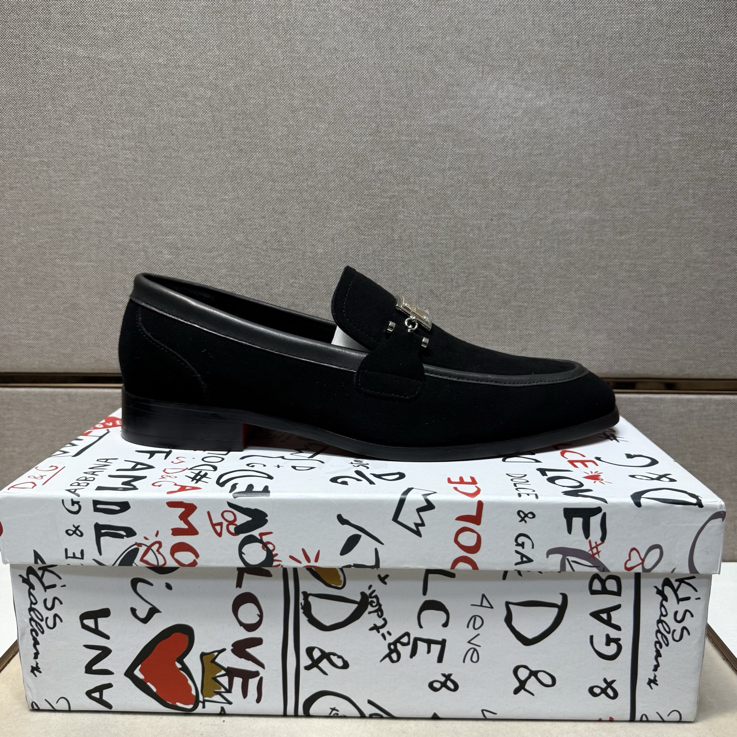 D&G men's leather shoes-95