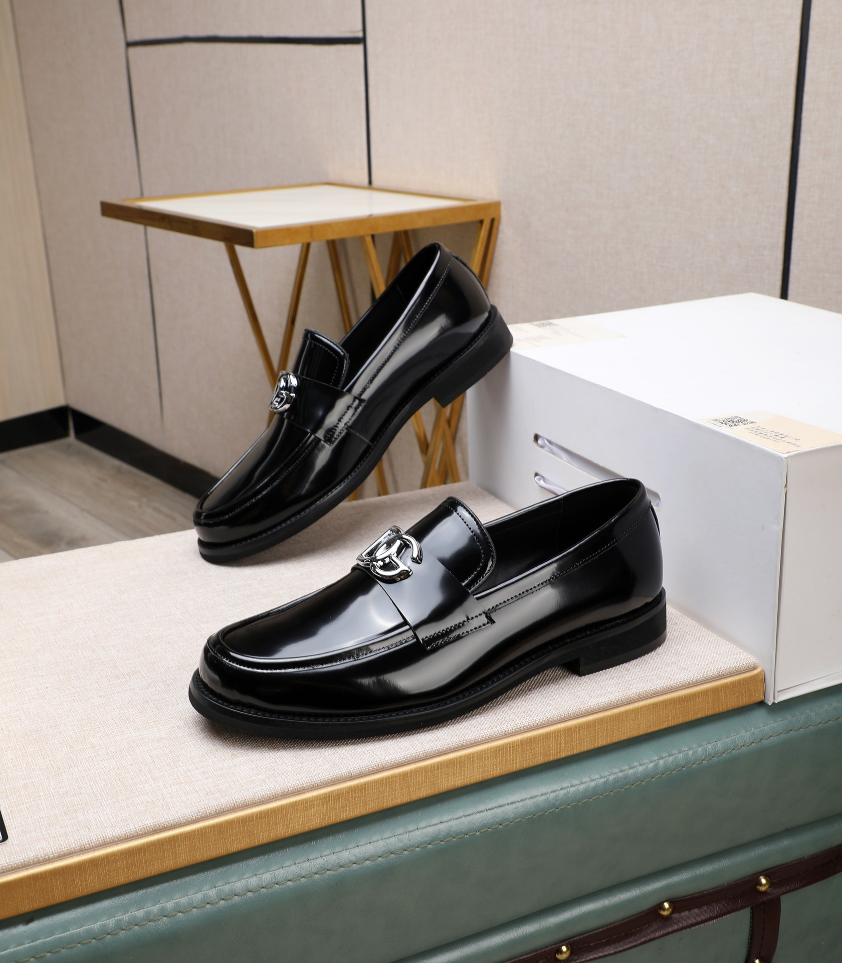 D&G men's leather shoes-9