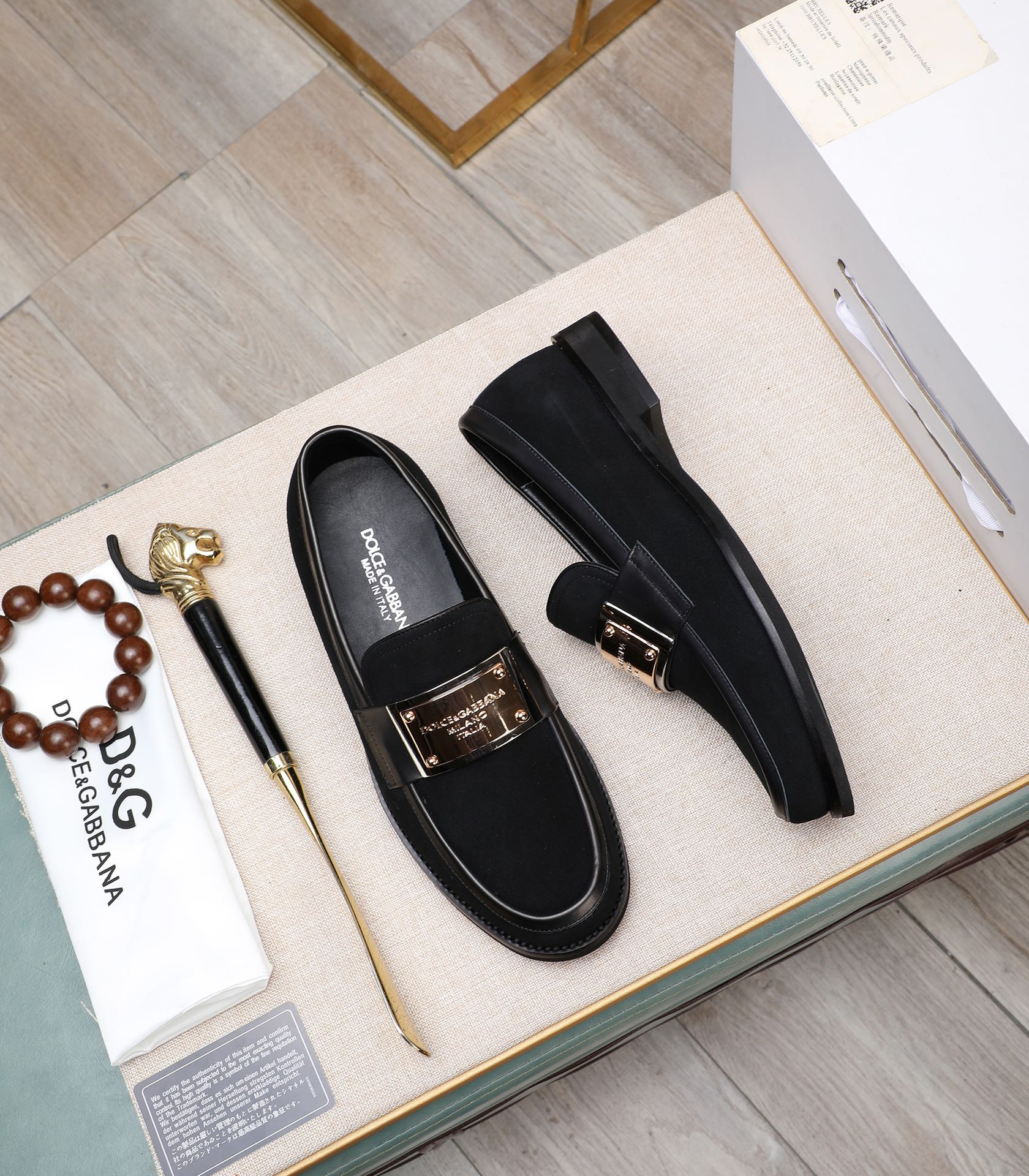 D&G men's leather shoes-19