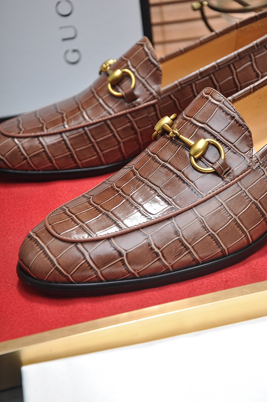 Gucci men's leather shoes-65
