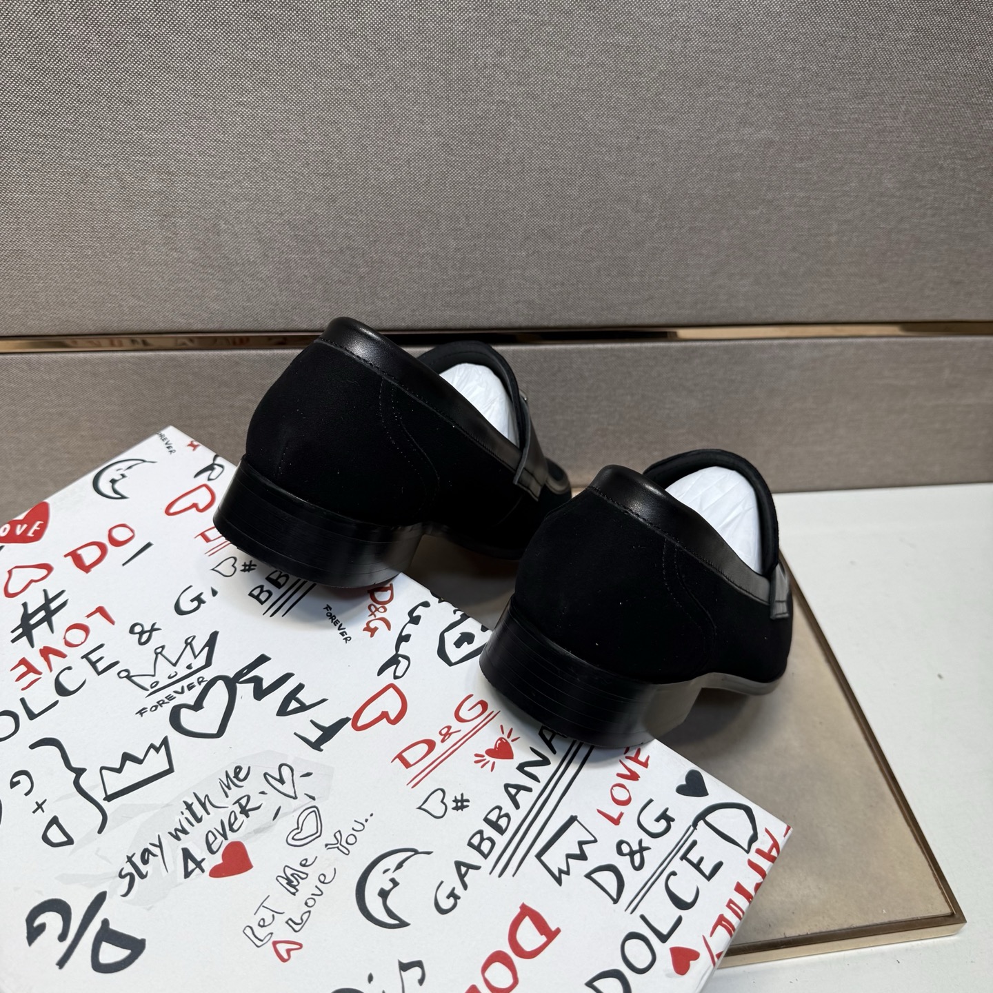 D&G men's leather shoes-112