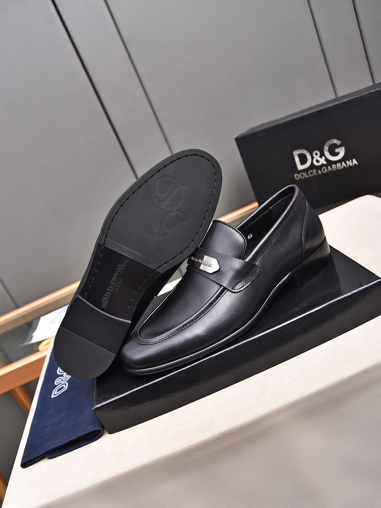 D&G men's leather shoes-43