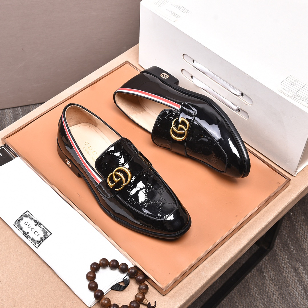 Gucci men's leather shoes-36