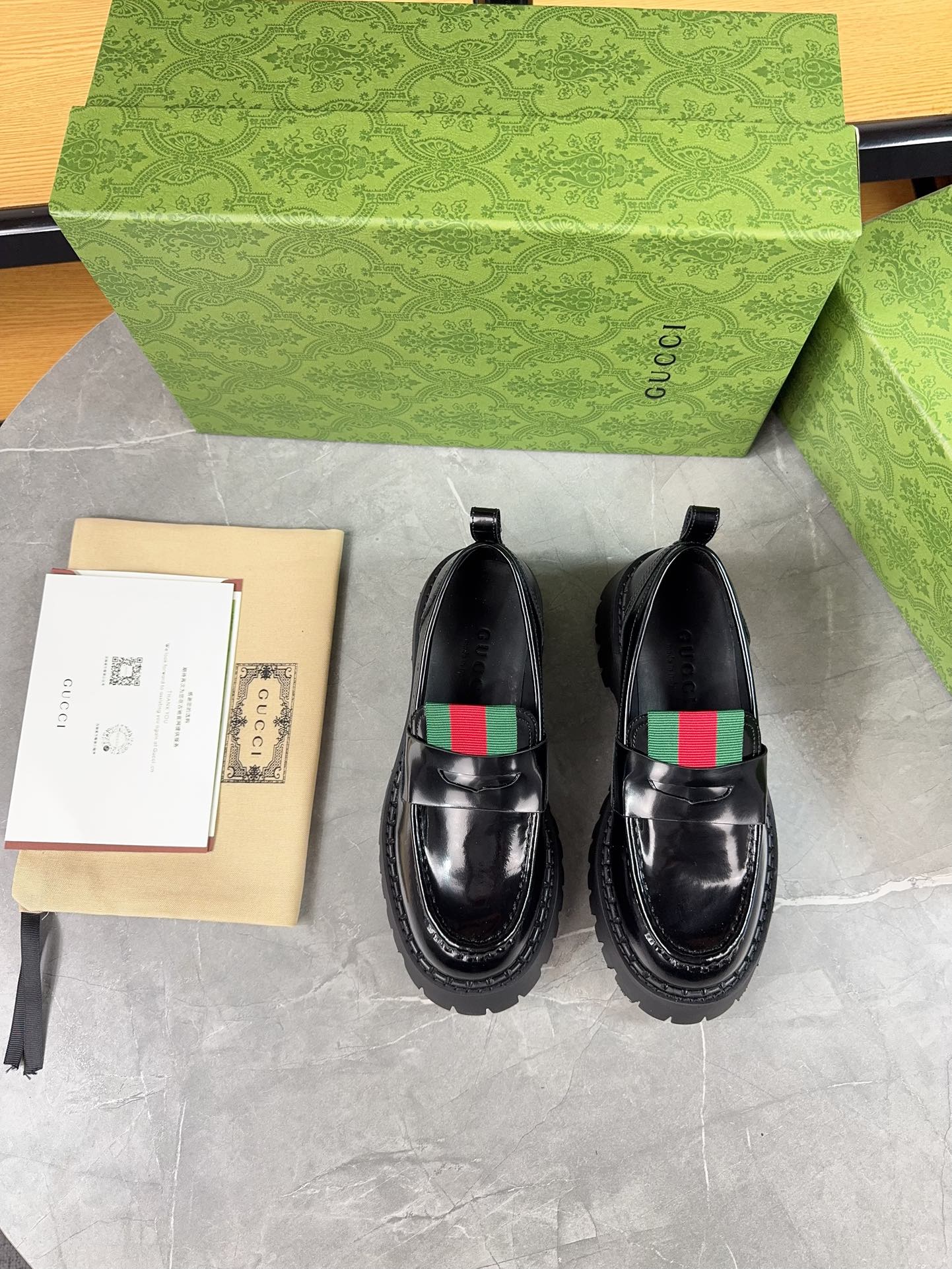 Gucci women's leather shoes-96