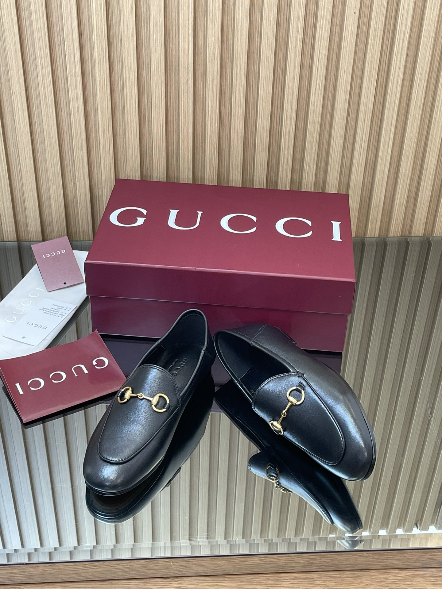 Gucci women's leather shoes-47