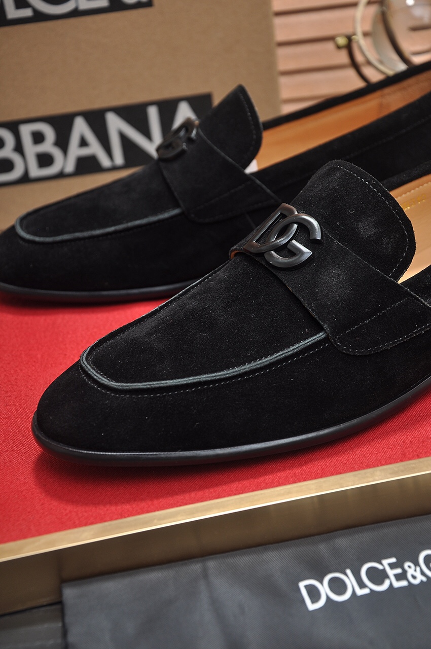 D&G men's leather shoes-83