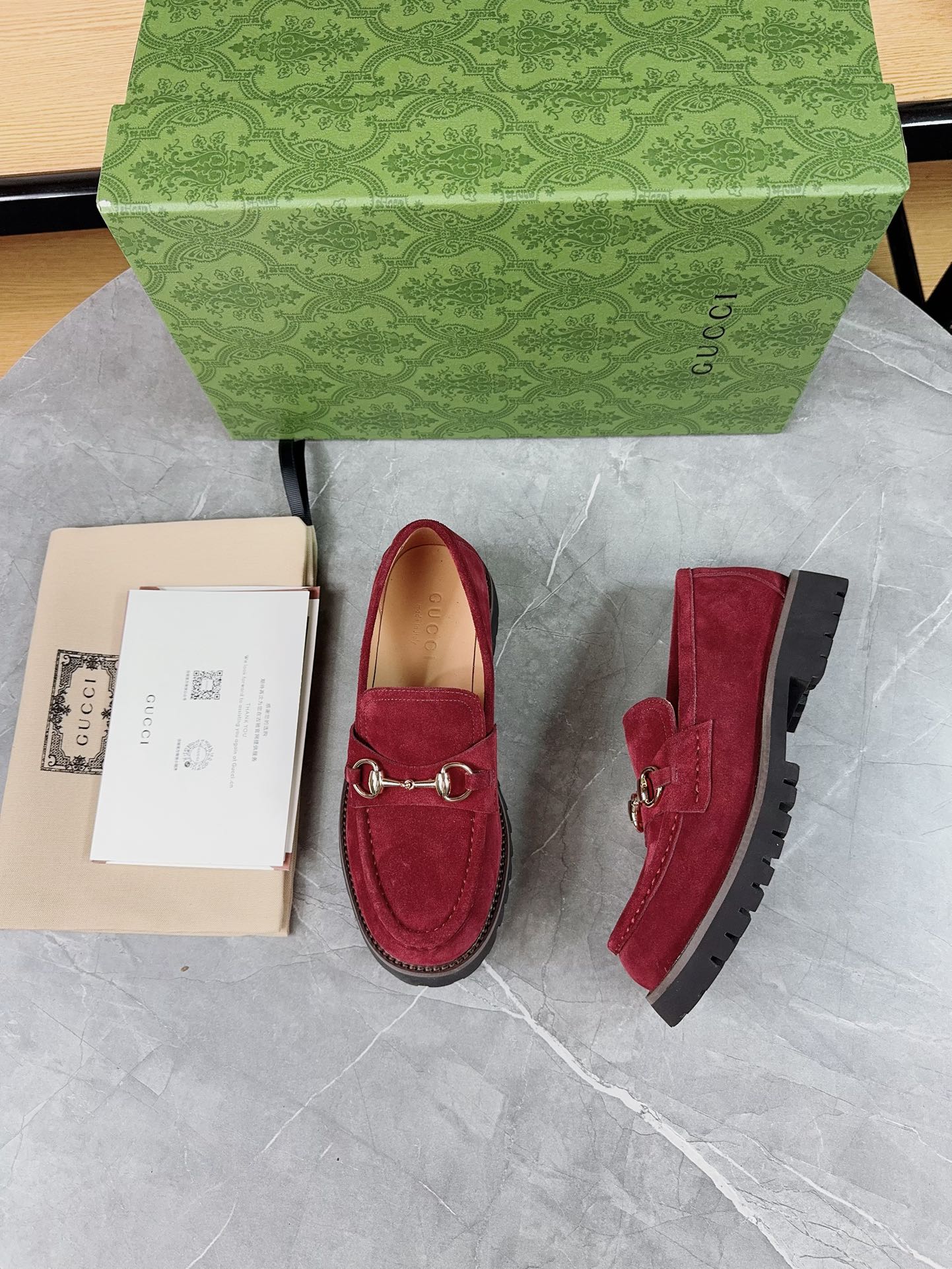 Gucci women's leather shoes-111