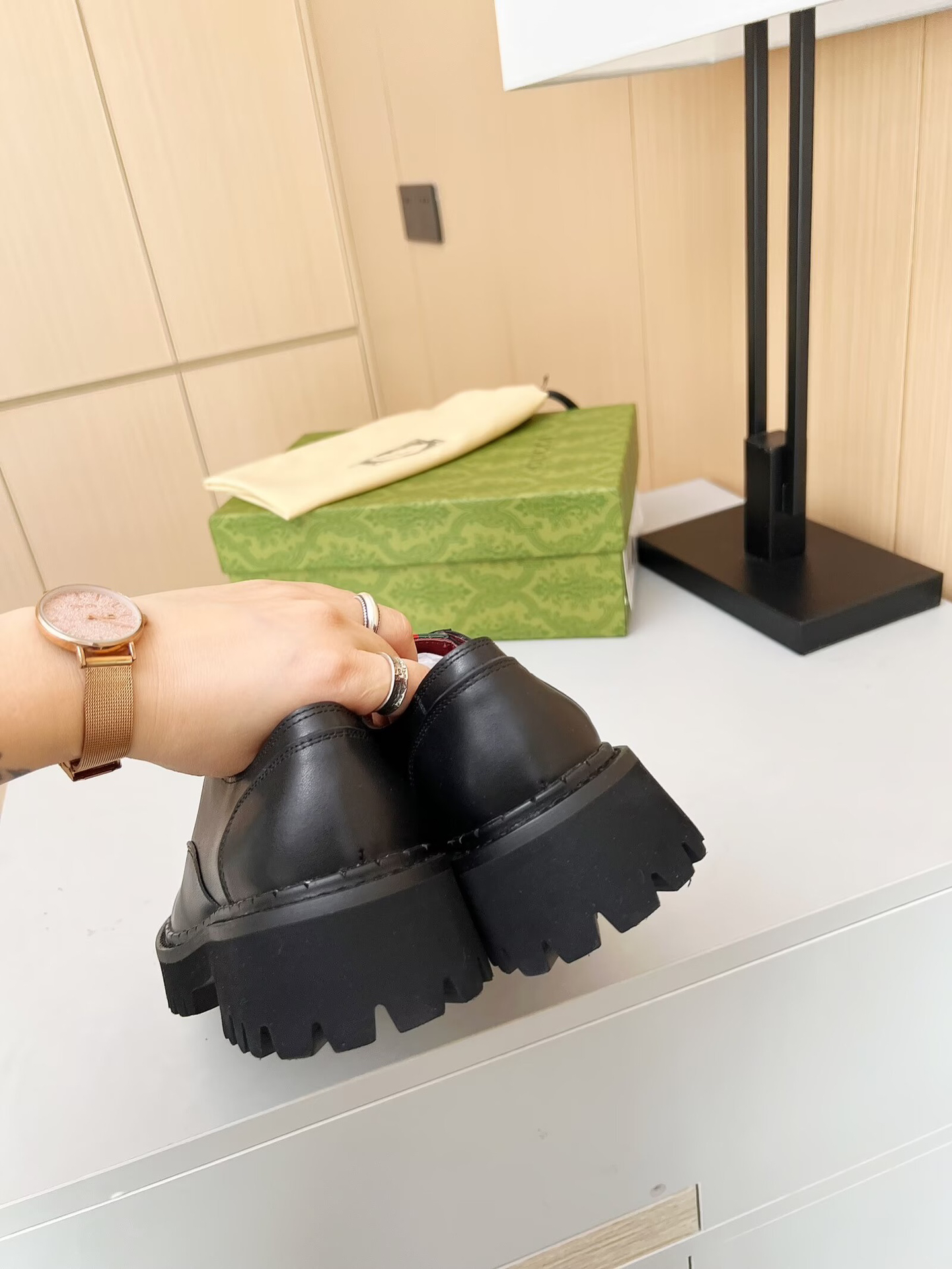 Gucci women's leather shoes-50