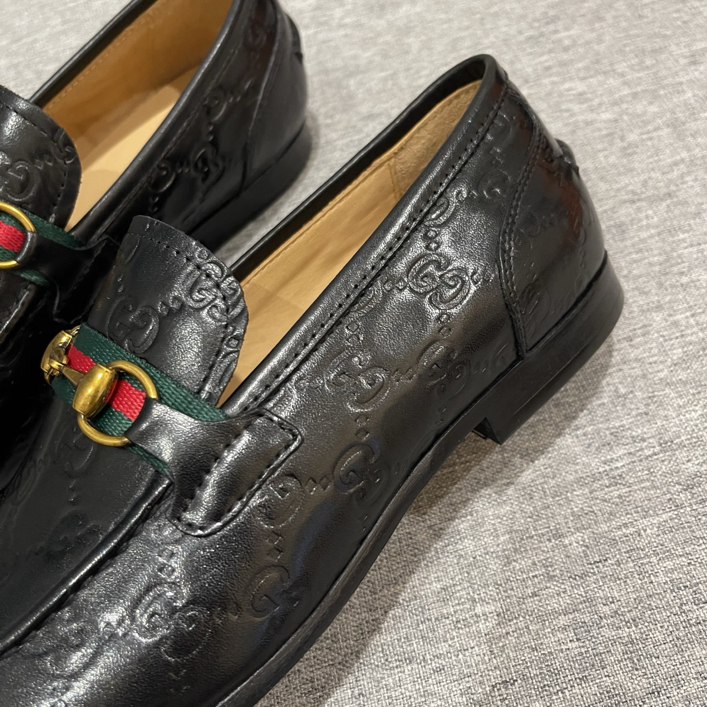 Gucci men's leather shoes-29