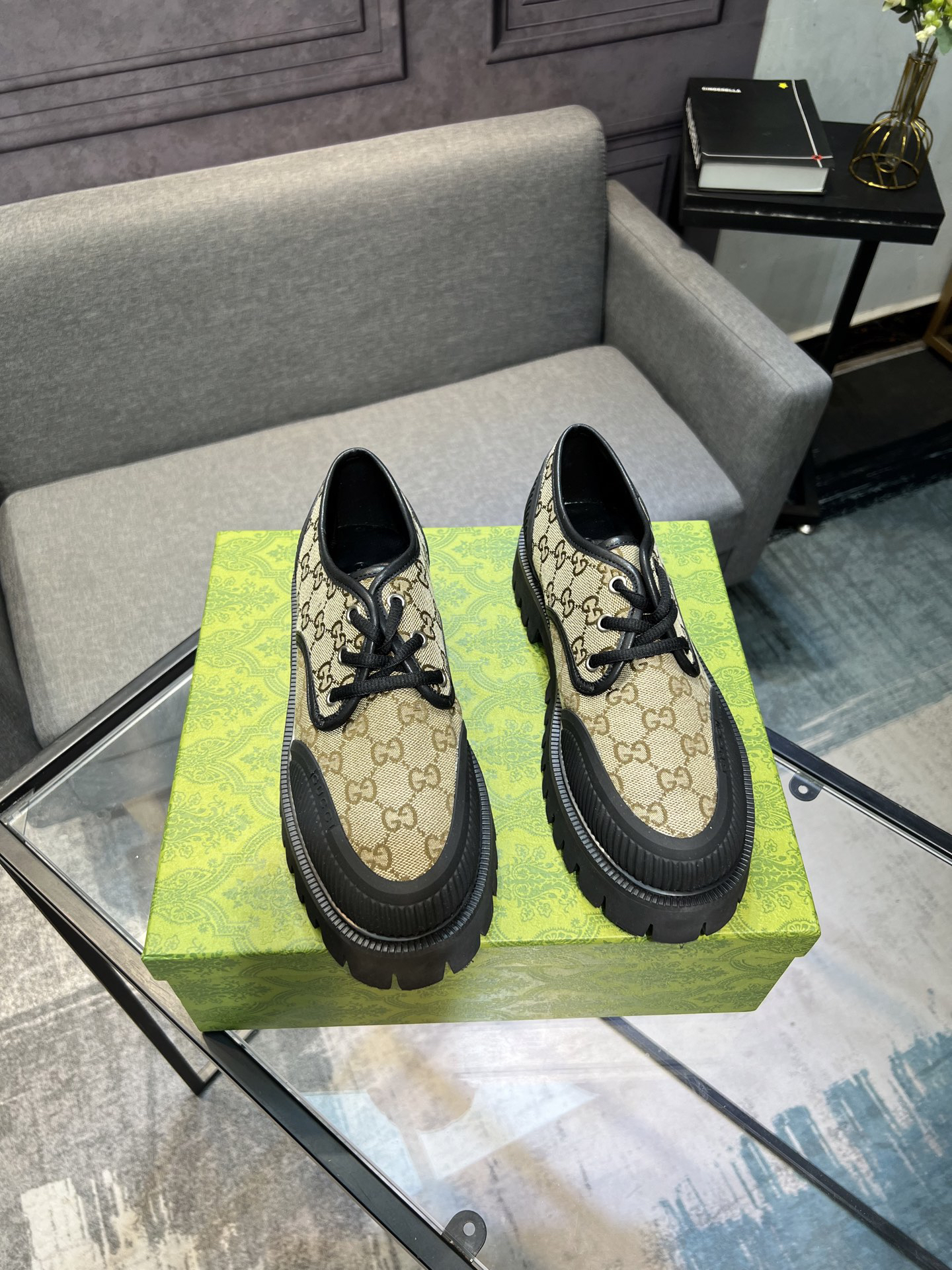 Gucci women's leather shoes-31