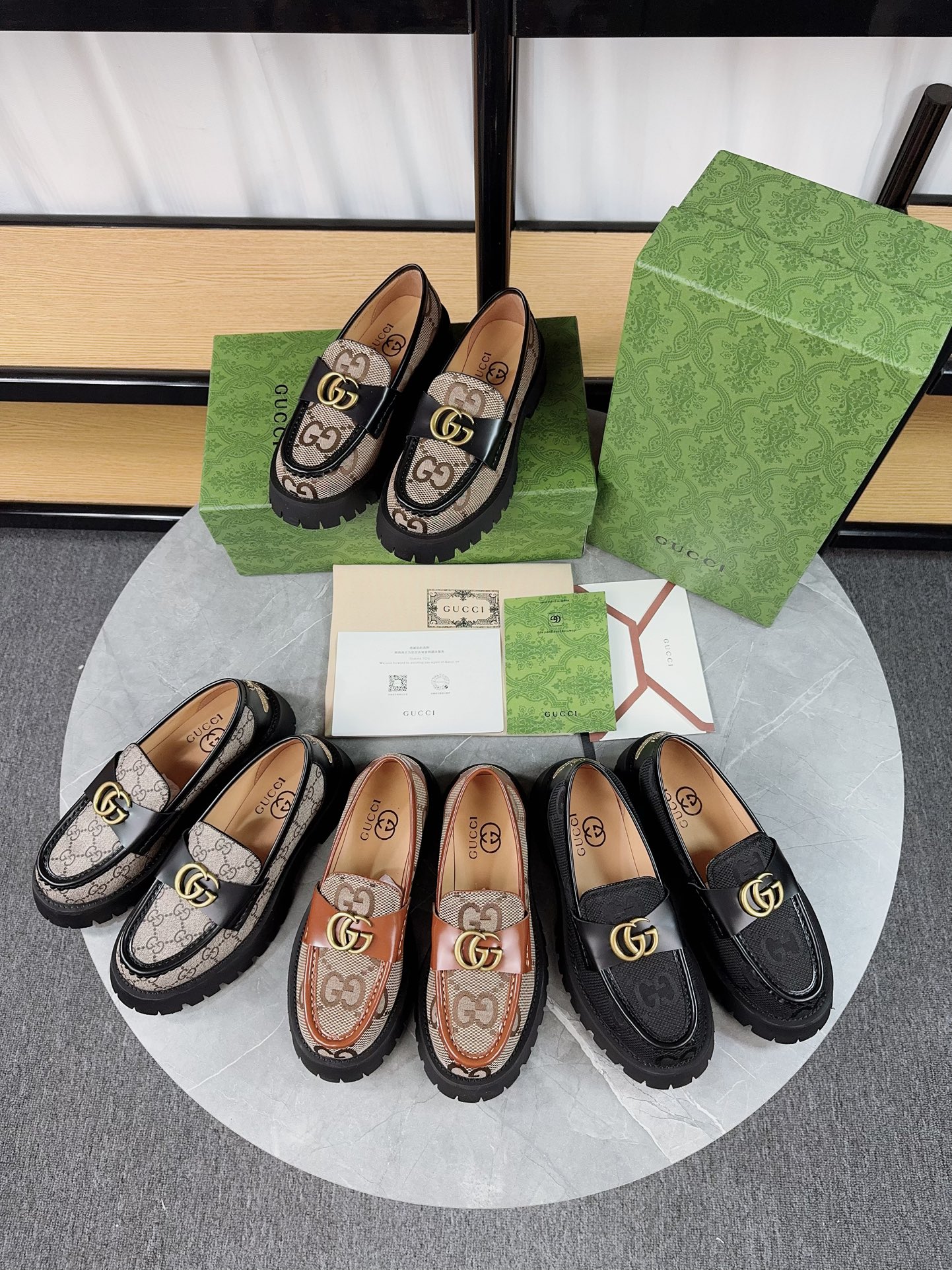 Gucci women's leather shoes-91