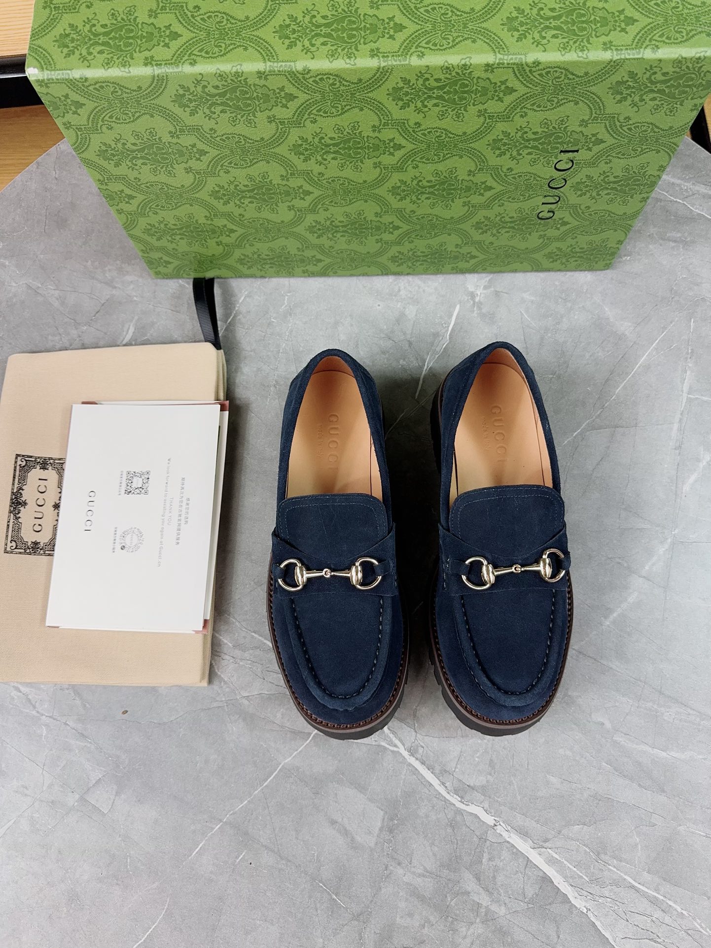 Gucci women's leather shoes-112