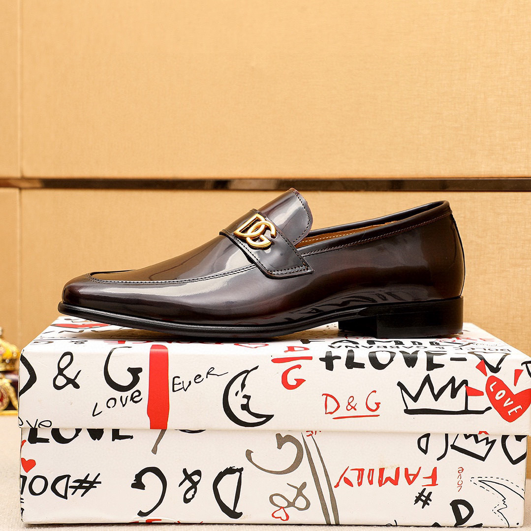 D&G men's leather shoes-55