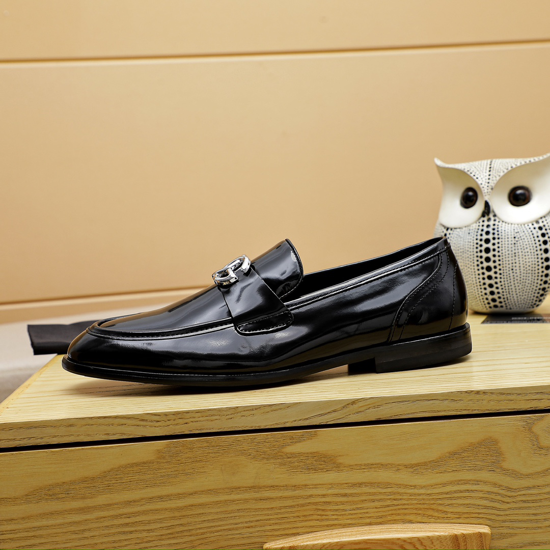 D&G men's leather shoes-68