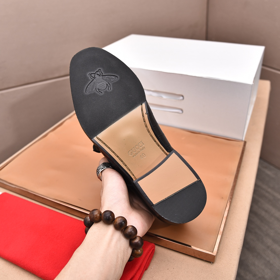 Gucci men's leather shoes-43