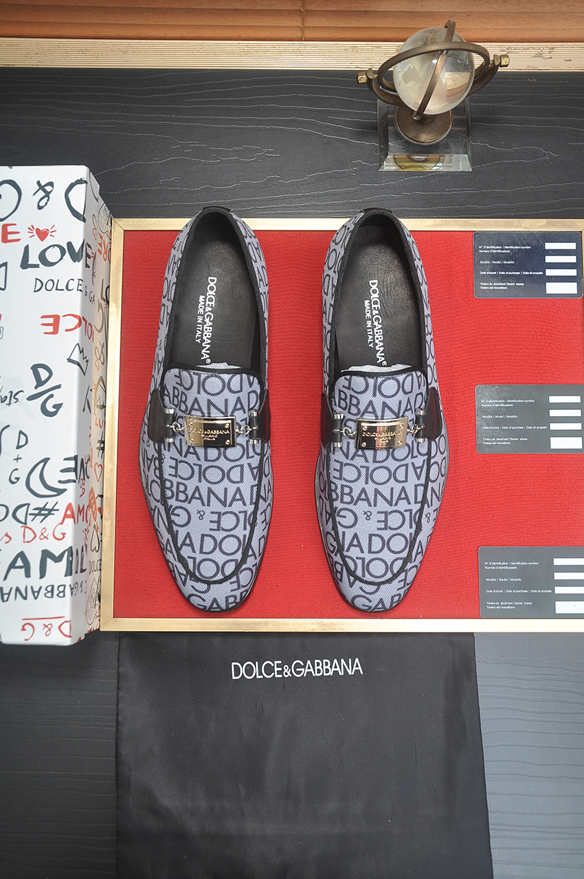 D&G men's leather shoes-44