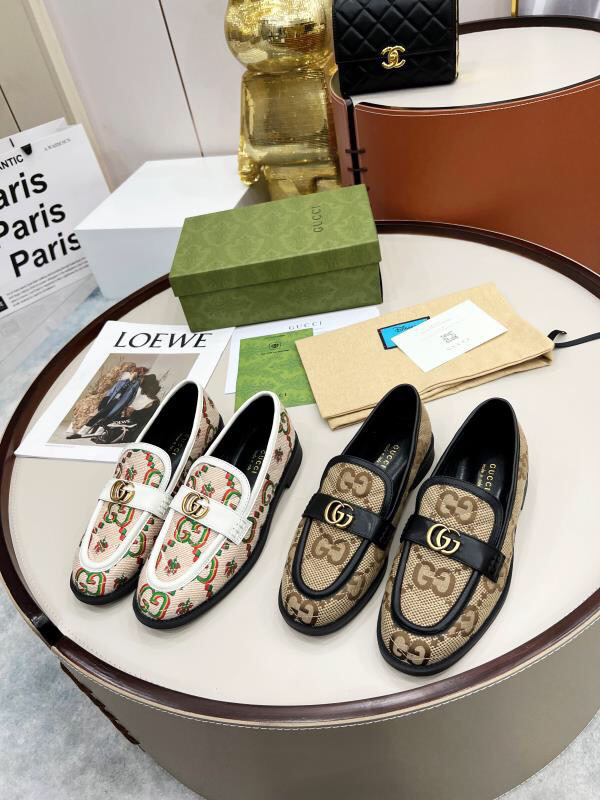 Gucci women's leather shoes-55