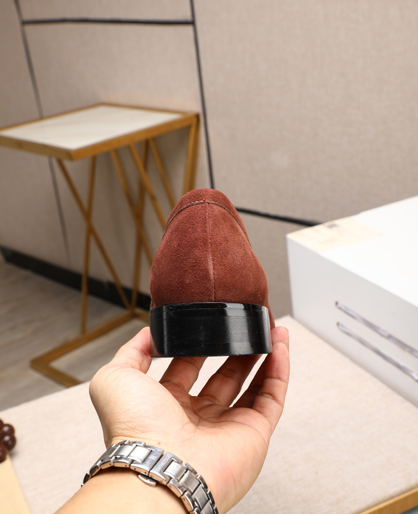 Gucci men's leather shoes-21