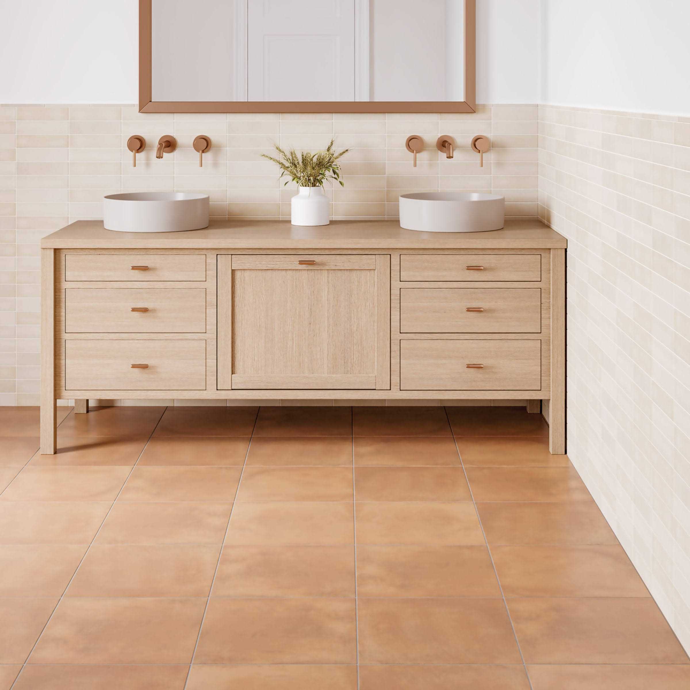Bedrosians Cotto Nature 14 x 14 Floor & Wall Tile