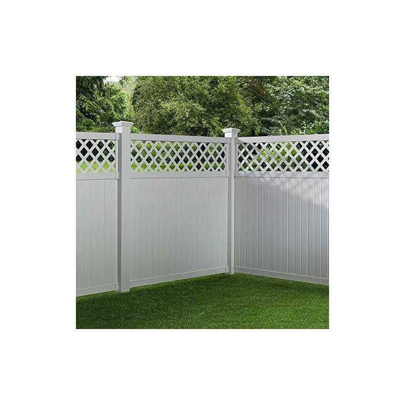 Outdoor Essentials 5 in. x 5 in. White Vinyl New England Fence Post Cap