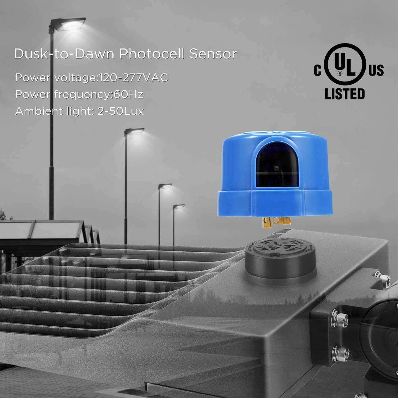 Twist Lock Photocell for Outdoor Lights UL Listed Auto On Off Photocell Sensor Switches Outdoor