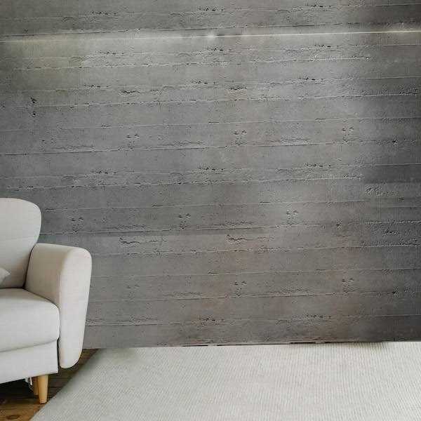 Art3dwallpanels 1.18 in. x 23.6 in. x 48.4 in. Gray Stone Texture Finish Square Edge PU Decorative Wall Paneling
