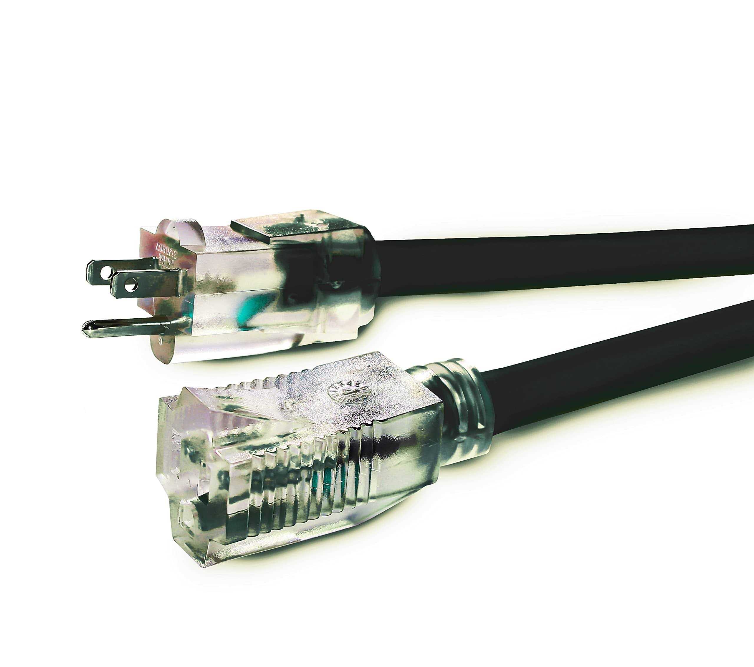 LifeSupplyUSA 12/3 200 ft. SJTW 8 Amp 125-Volt 1000-Watt Lighted End Indoor/Outdoor