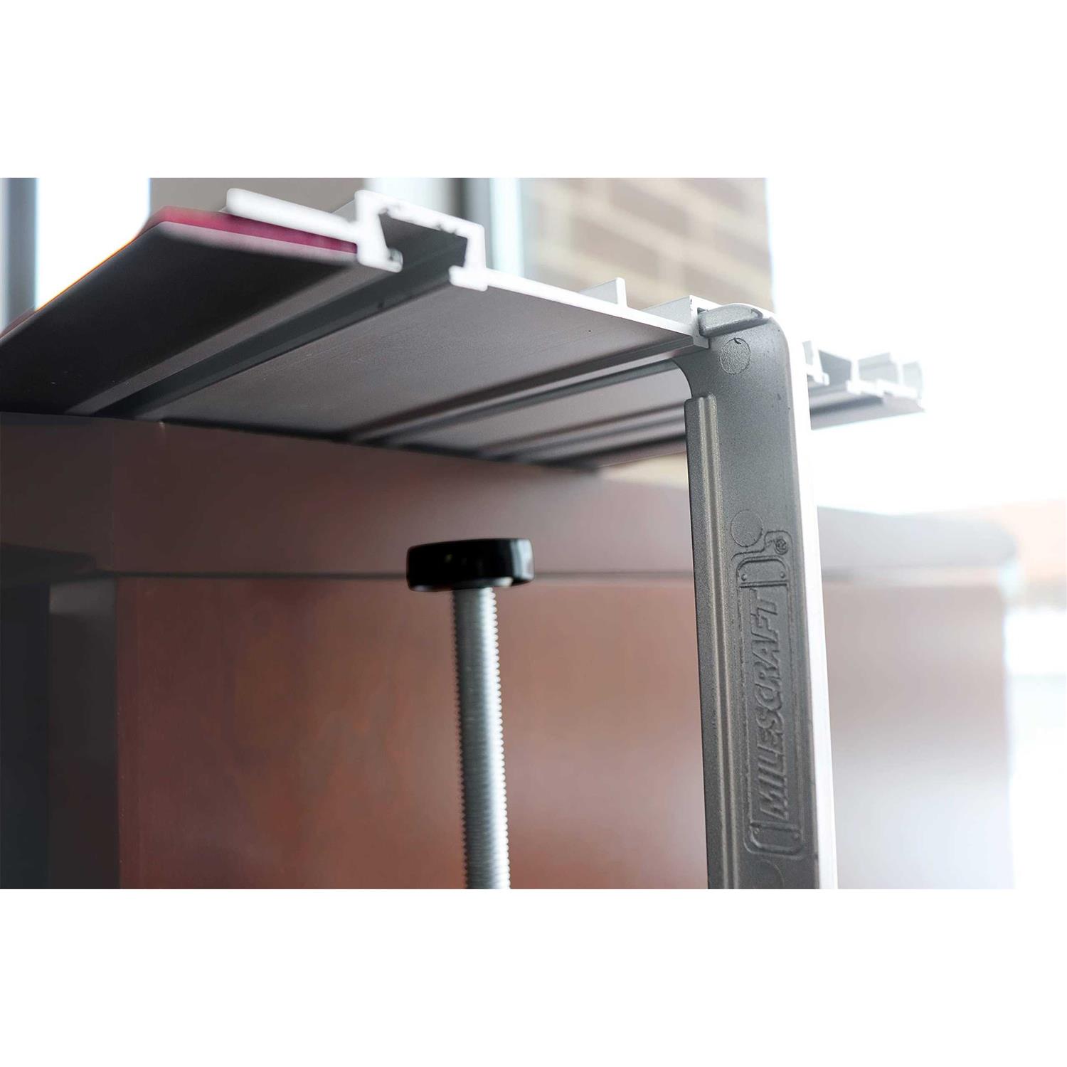 Milescraft Guide Rails 55 in. Rail Extension for Track Saw Guide. Extend Range to Over 8 ft. Includes Rail Connectors