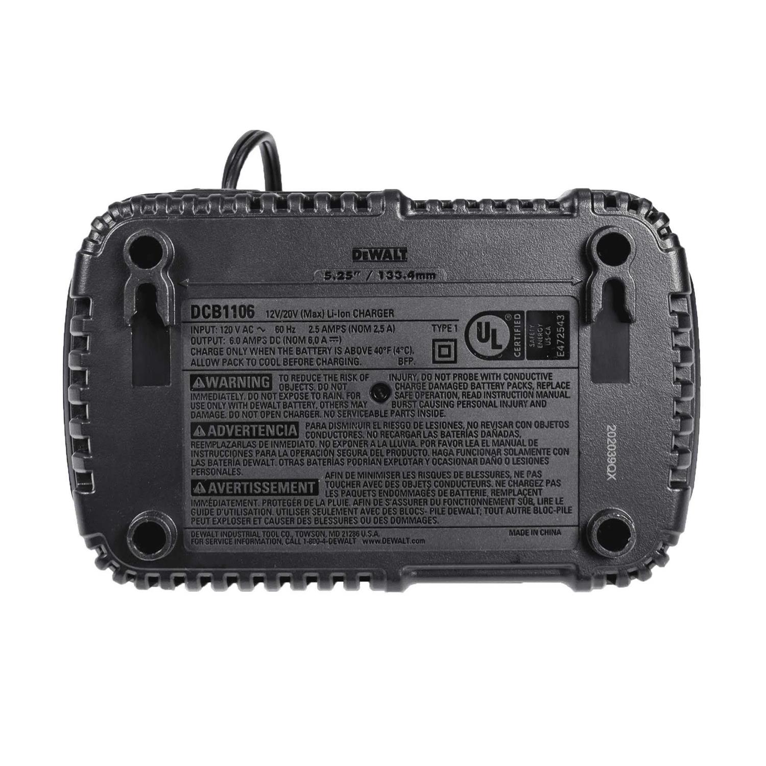 Dewalt DCB1106 Battery Charger