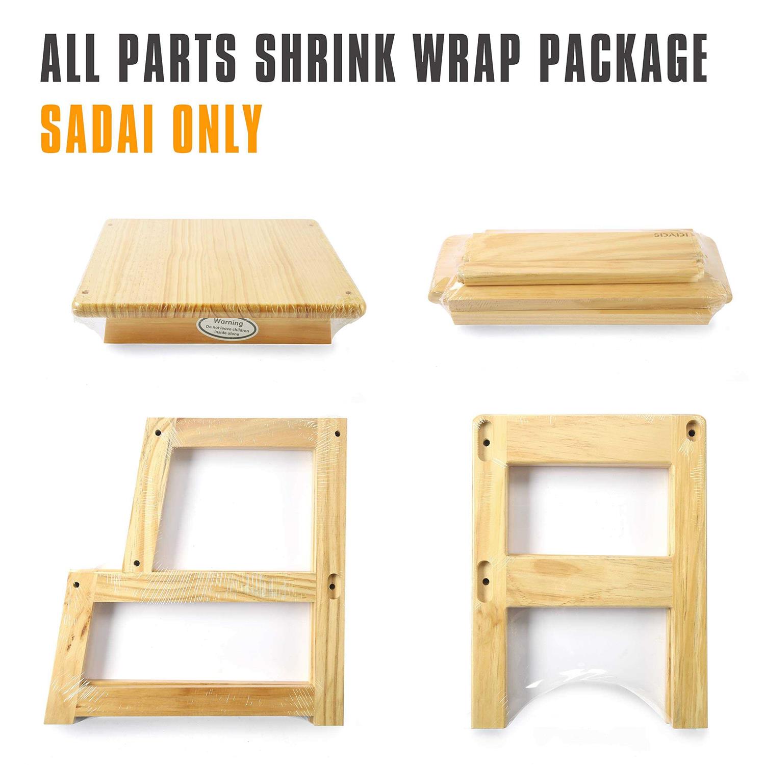 tracycosmetic Kids Kitchen Step Stool with Safety Rail