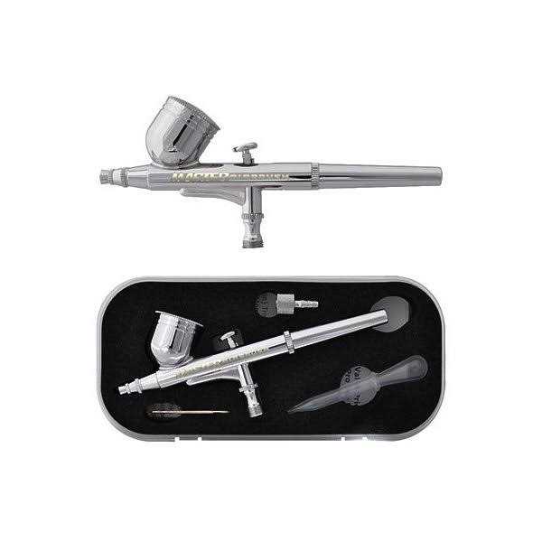 Master Airbrush Professional Cool Runner II Dual Fan Air Compressor Airbrushing System Kit with 6 Primary Opaque Colors Acrylic Paint Artist Set