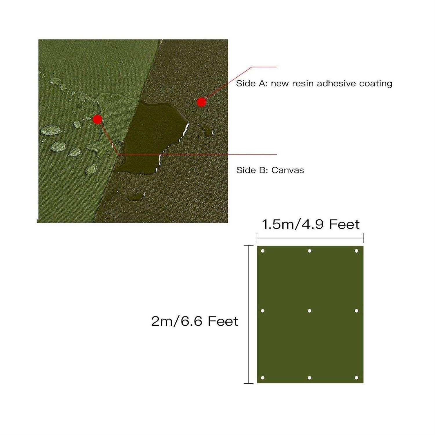 Tarp Canvas,Heavy Duty Waterproof for Outdoors Truck Water Resistant