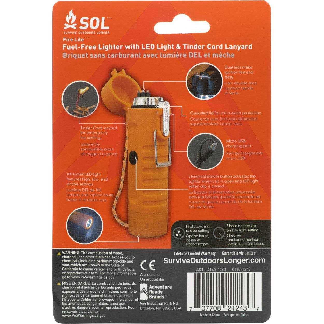 Survive Outdoors Longer Fire Lite Fuel Free Lighter