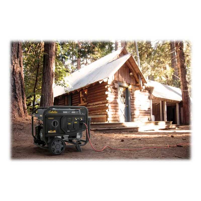 Cabela's Outdoorsman Series 5,000W/4,000W RV-Ready Portable Generator with Wheel Kit