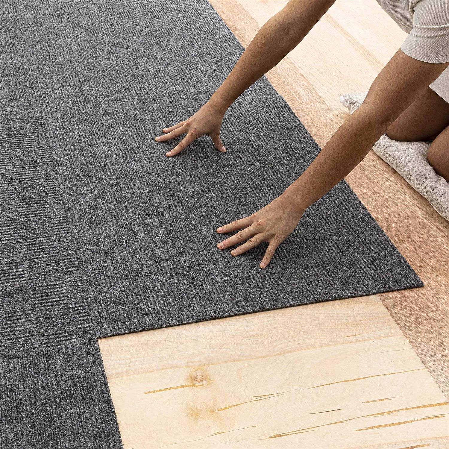 Mohawk Home Indoor Outdoor Peel and Stick Carpet Tile