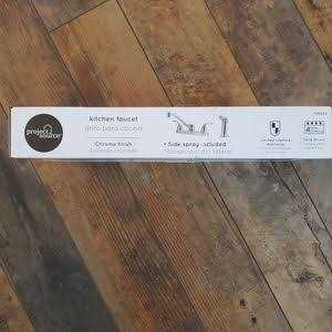 Project Source Dover Chrome Double Handle Low-arc Kitchen Faucet With Deck Plate and Side Spray Included F8F11095CP