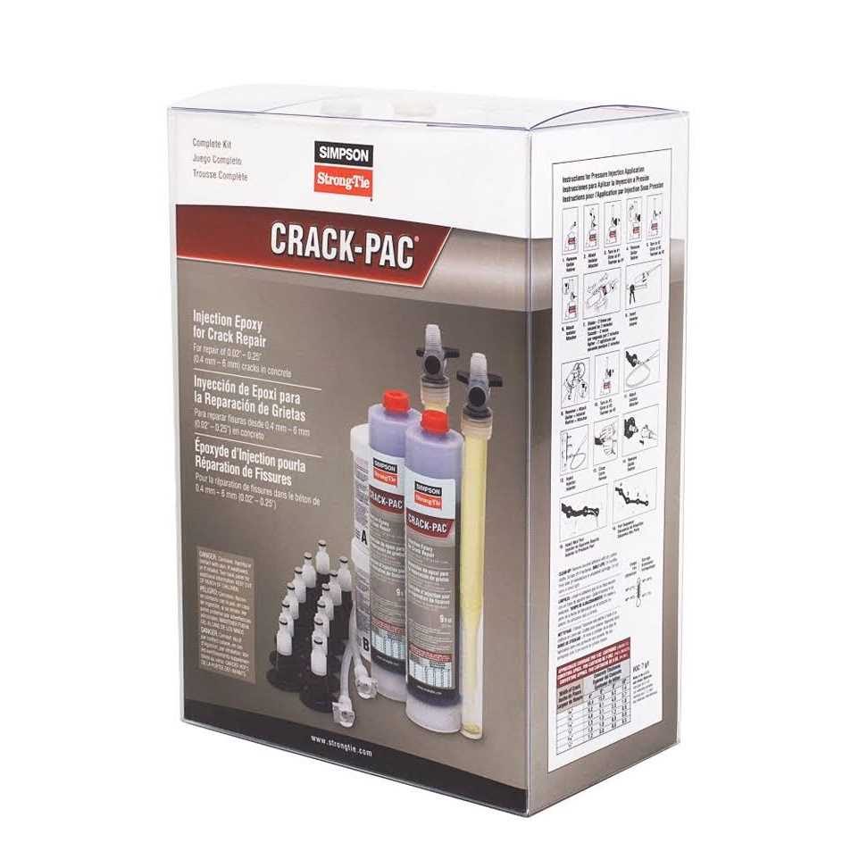 Simpson Strong-Tie ETIPAC2G10KT Crack-PAC Injection Epoxy Kit